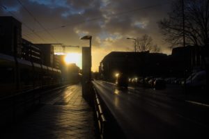 Sunset at Landsberger Allee