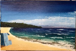 Acrylic beach