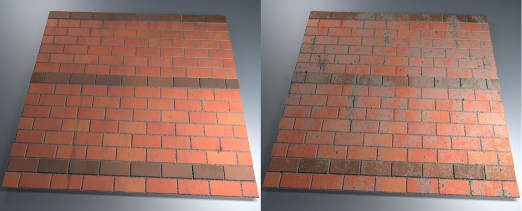 Cinema 4D dirty brick shader examples