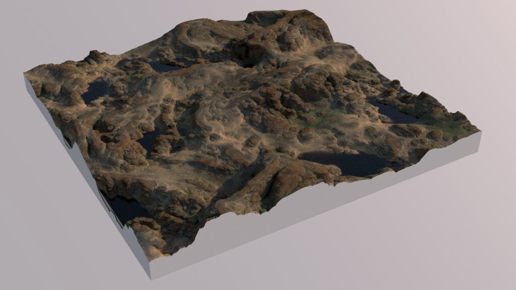 TerraformFX, data-driven texturing, dilate erosion filter